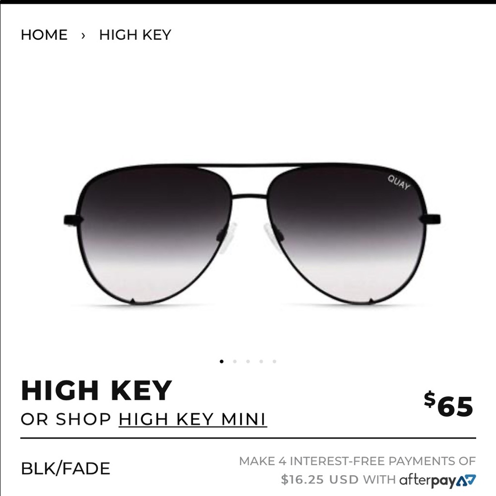 Quay x Desi high key ombre aviators